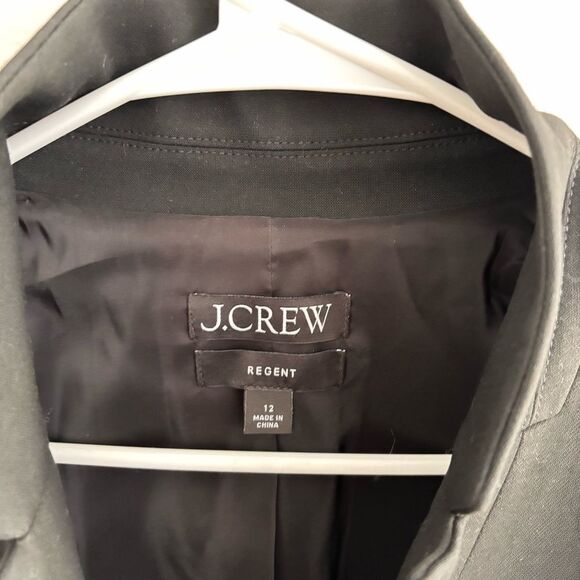 J Crew Regent Blazer Black Size 12 - Picture 2 of 4
